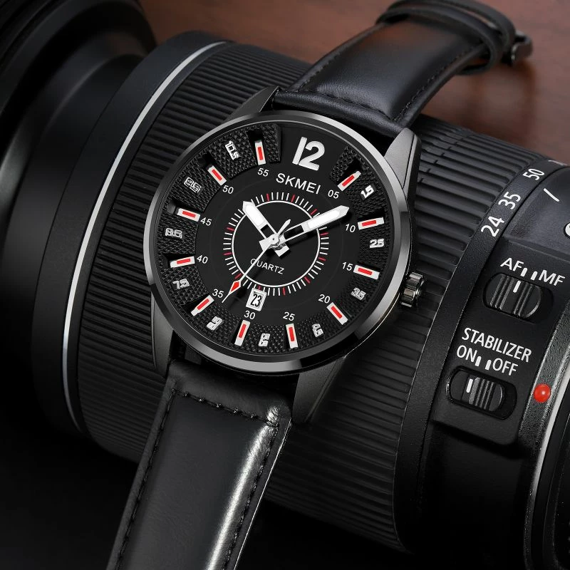 Orë dore për meshkuj Skmei, e zezë