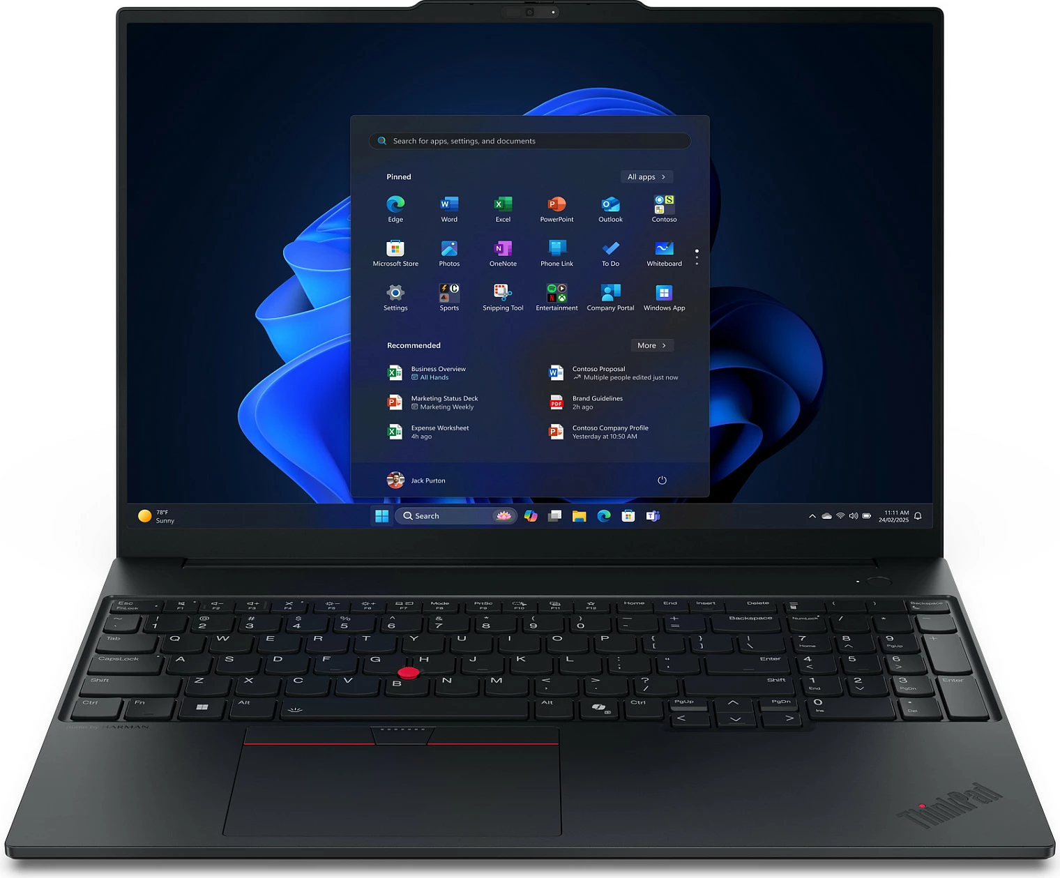 Laptop Lenovo ThinkPad E16 Gen 3 22AY, Core Ultra 5 228V, 32GB RAM, 1TB SSD, 16" WUXGA, Windows 11 Pro, i zi