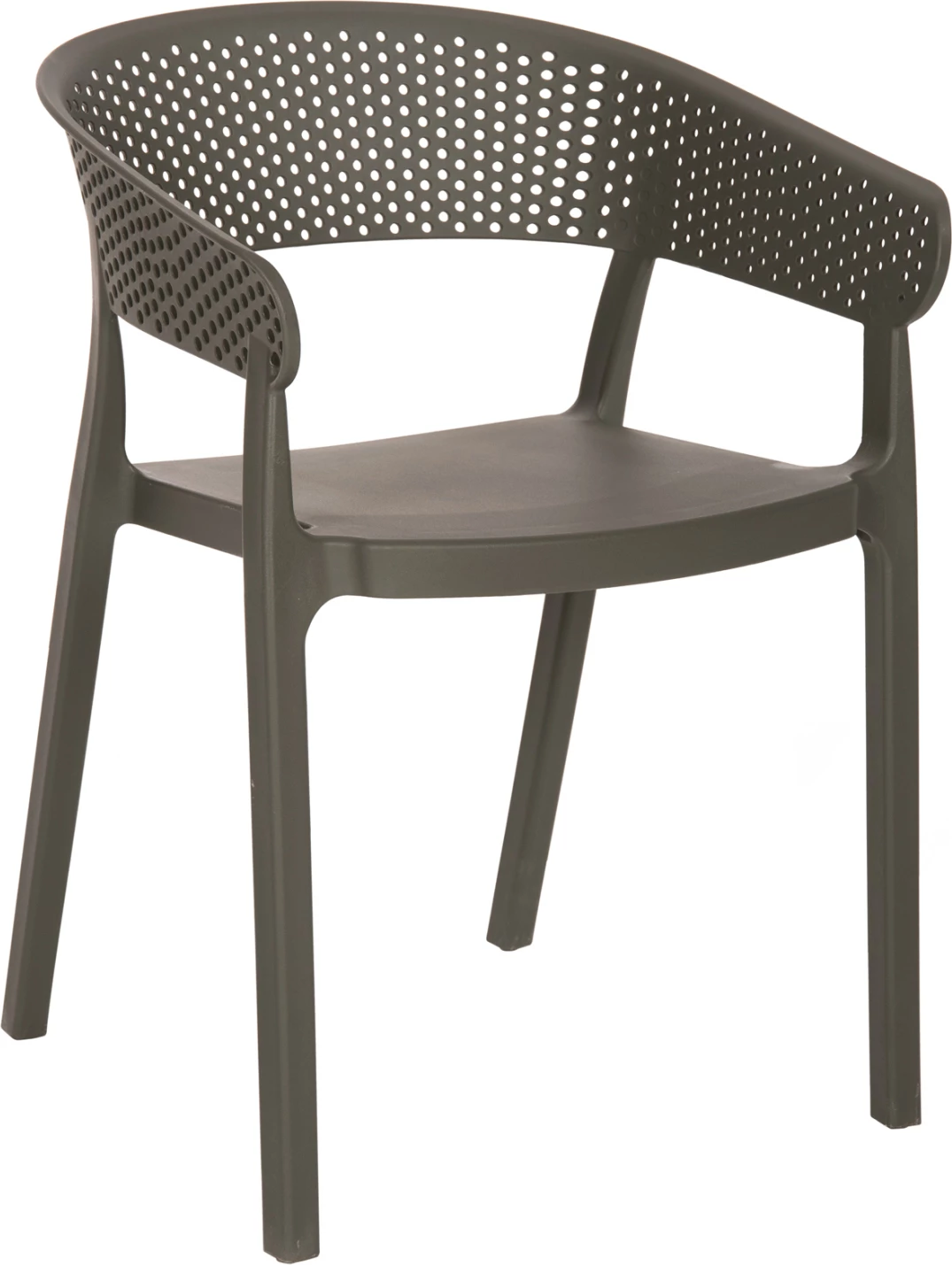 Karrige polipropileni e perforuar FH5941.07 ngjyrë ulliri e errët 53,5x50,5x73Hcm