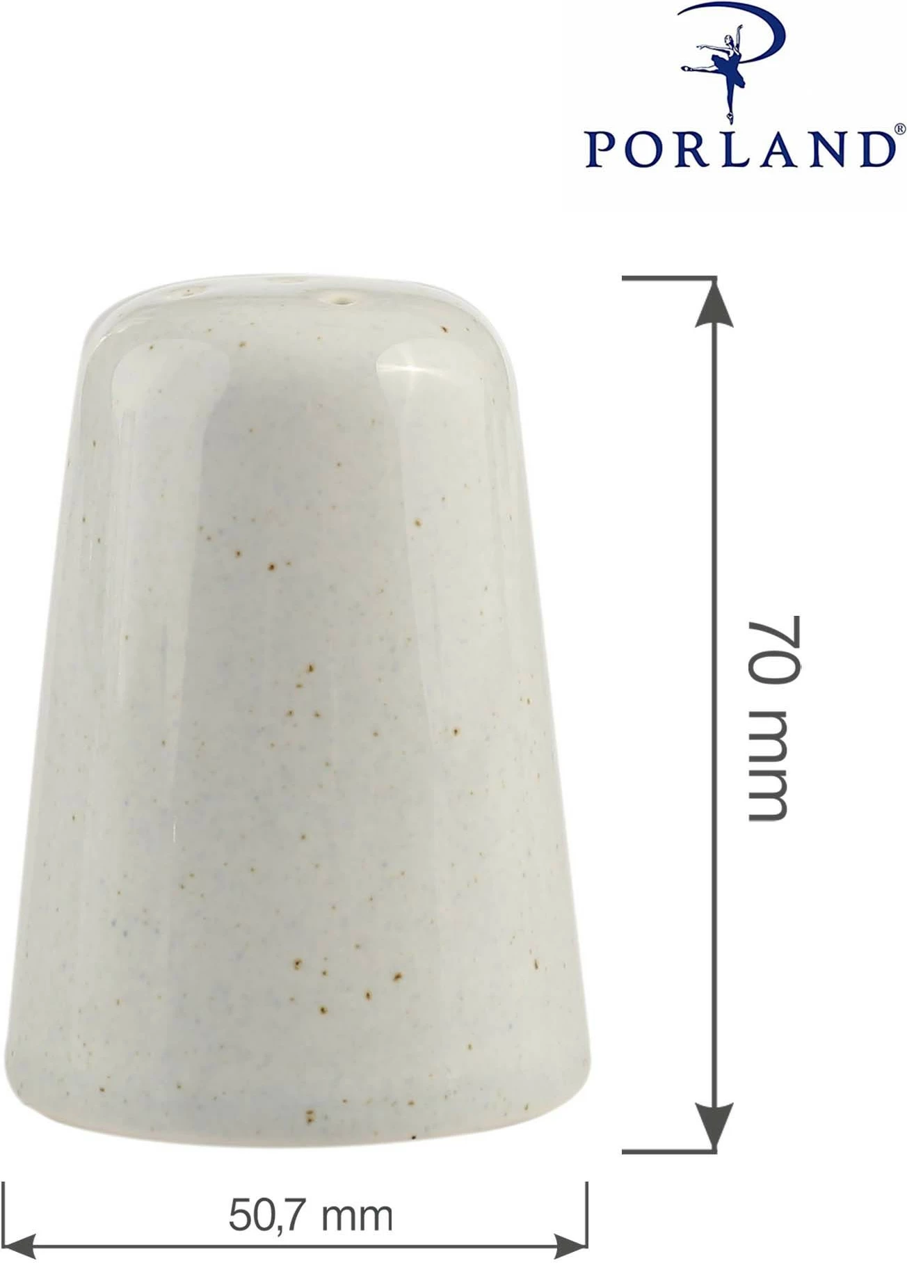 Kripore Porland Seasons Ashen, porcelan, rezistencë 180°C, gri e hapur, set 6 copë