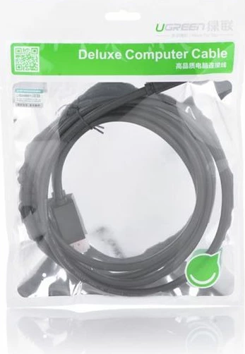 Kablë DisplayPort në HDMI UGREEN 10239, 1.5 m, 4K, M-M, e zezë, polybag