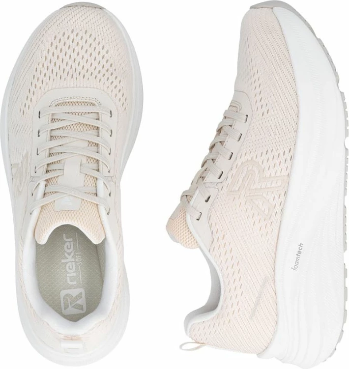 Atlete platforme për femra Rieker, bezhë