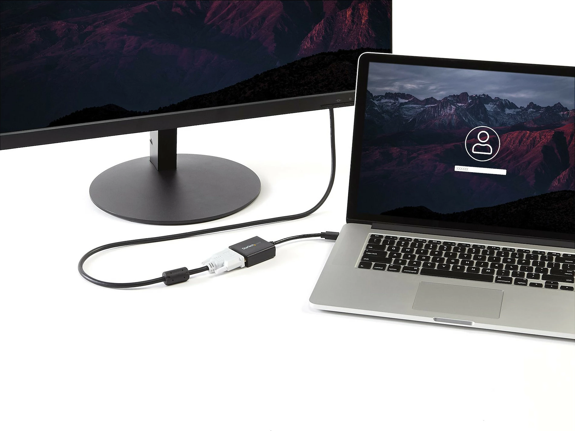 Adapter StarTech MDP2DVI Mini DisplayPort në DVI, 0.13 m, 1080p, i zi