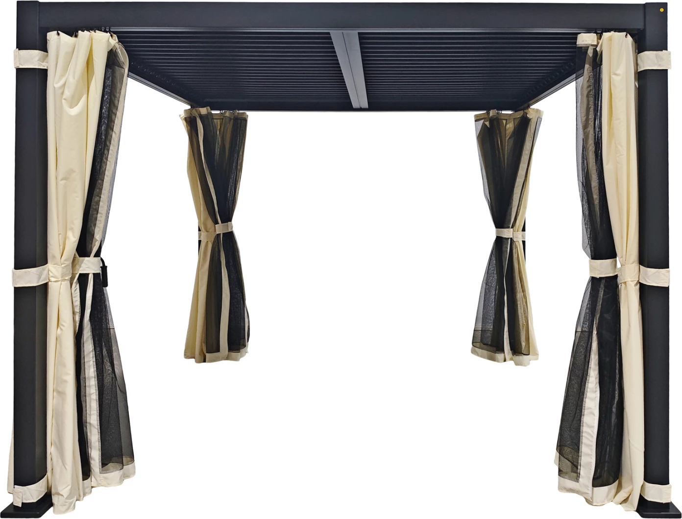 Rrjetë kundër mushkonjave dhe perde QUITO për pergola 3x3x2.4m