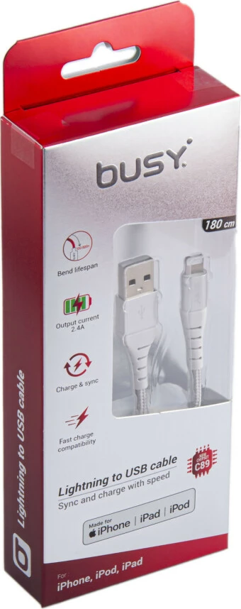 Kabllo për Iphone Busy 1.8 m