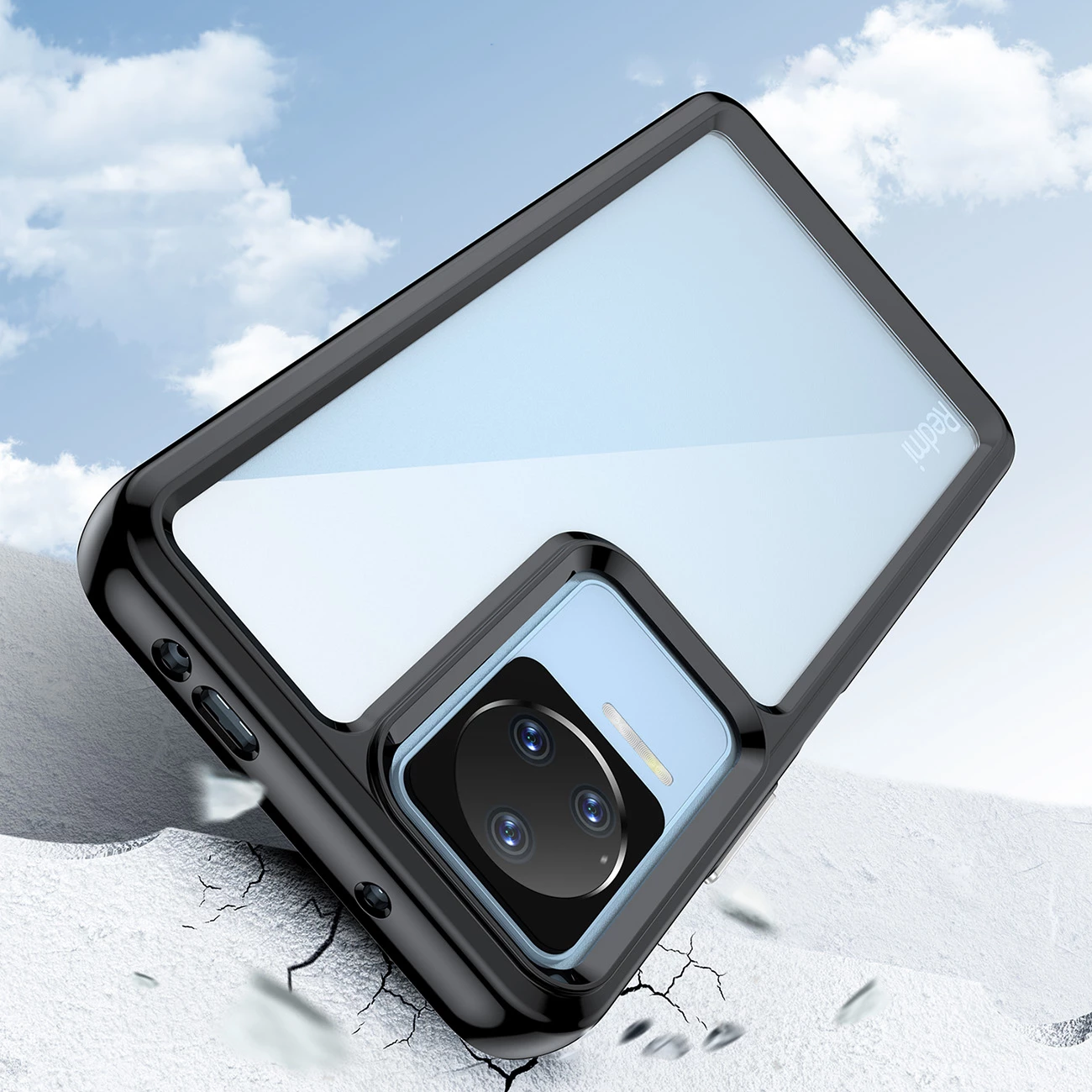 Mbështjellës Hurtel Outer Space Case për Xiaomi Poco F4 5G, kaltër