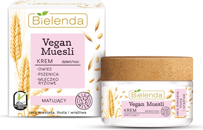Krem fytyre matifikues për femra Bielenda Vegan Muesli Matte Cream 50ml