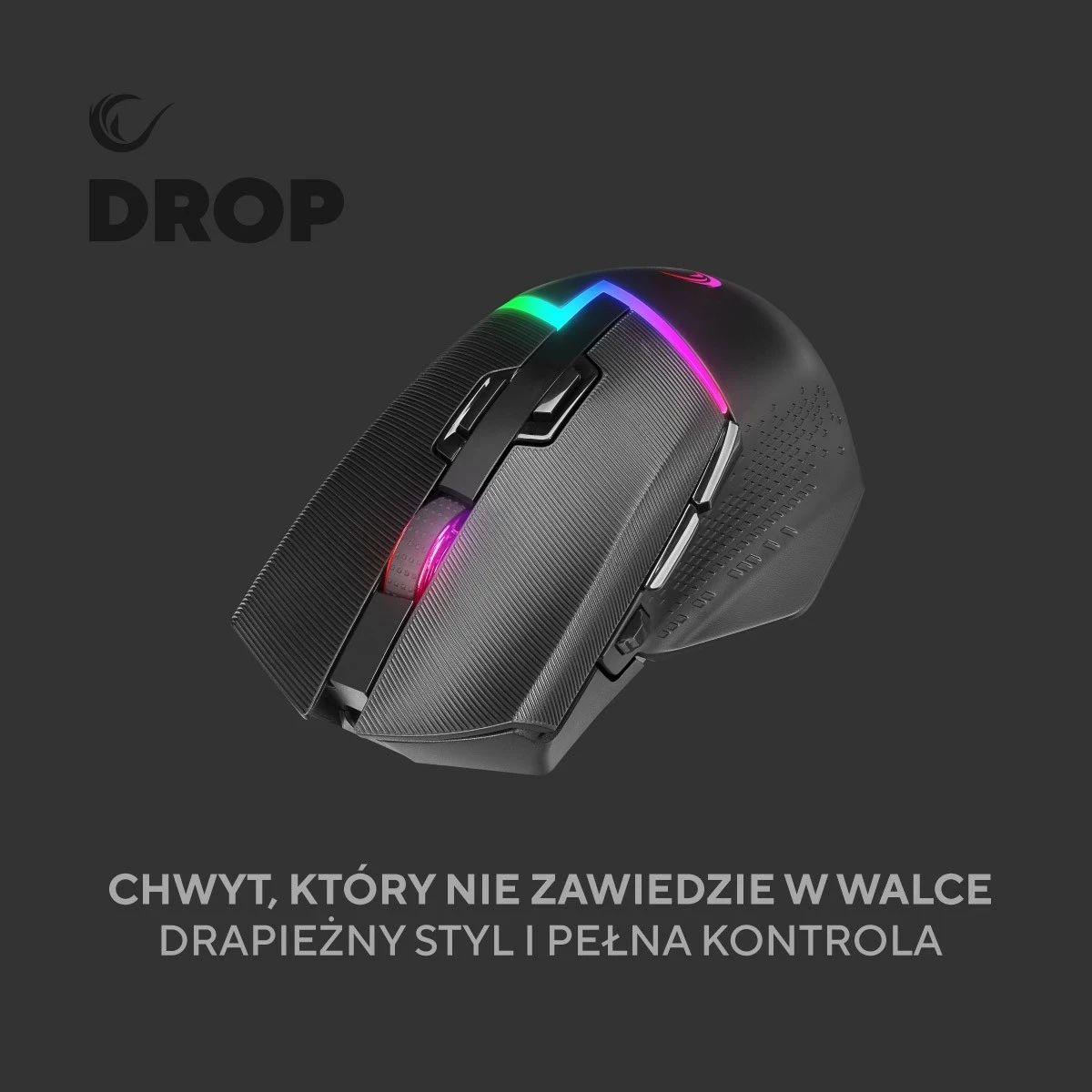Maus Rampage DROP M3 RGB 1000Hz, i zi