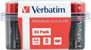 Bateri Verbatim Premium AA/R6 1.5V alkaline, 24 copë