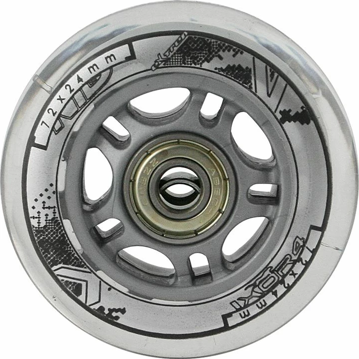 Set rrota dhe kushineta për rollera Nils Extreme, transparent