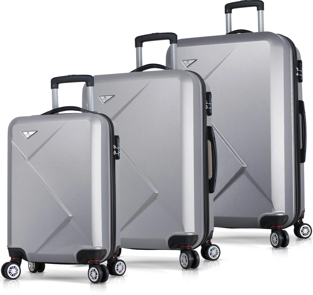 Set valixhesh (3 copë), Zoozie Bags, 4889, ngjyrë gri