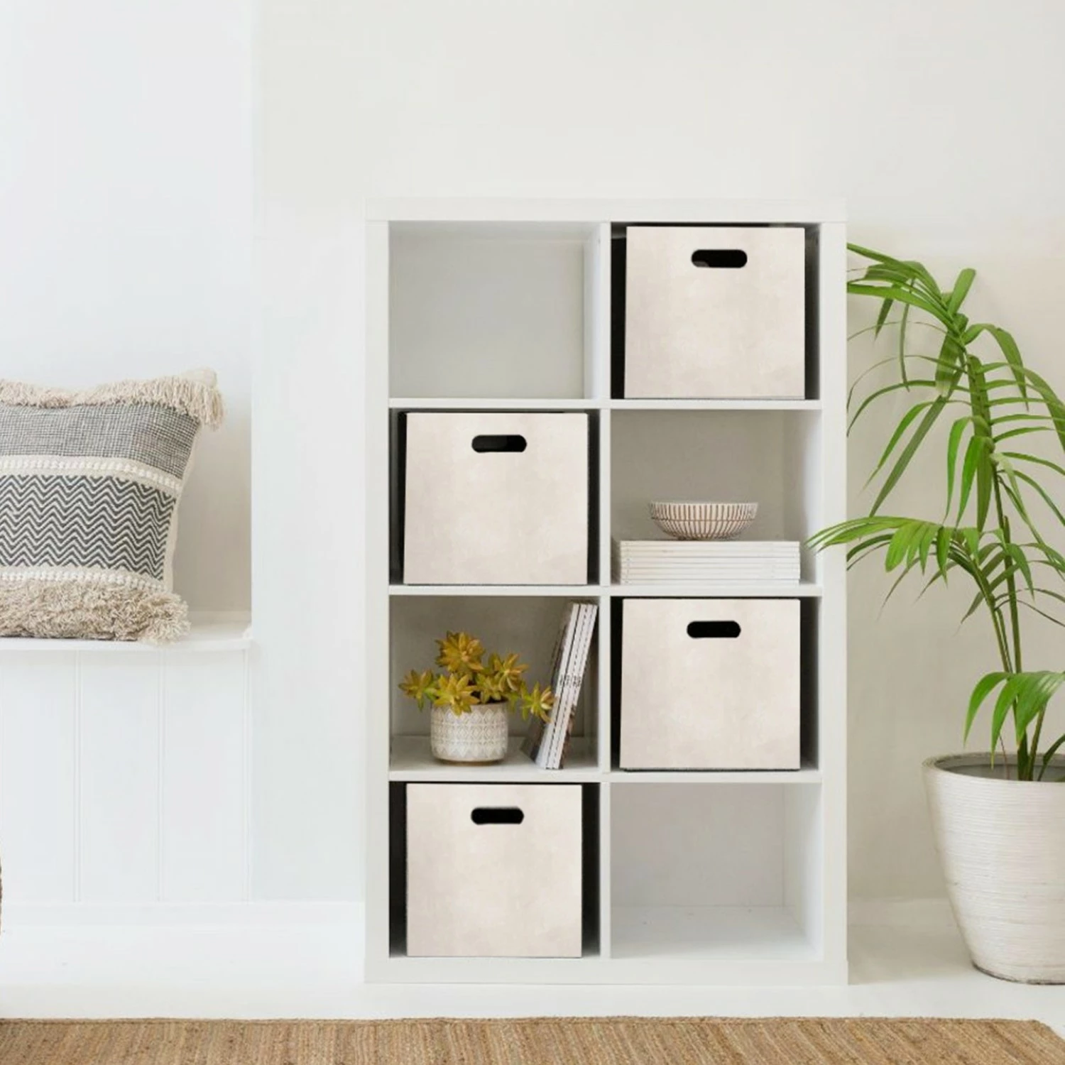 Set organizues tavoline prej ndjese, krem, 4 copë, Aberto Design, HMY-6357