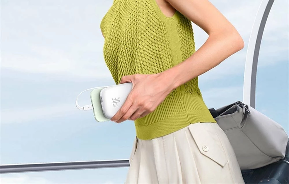 Powerbank Baseus QPow 2 10000mAh 30W 2x USB-C, 1x USB-A, i bardhë