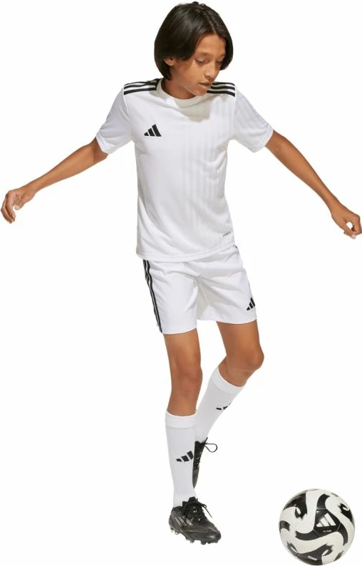Fanellë futbolli për fëmijë adidas, e bardhë