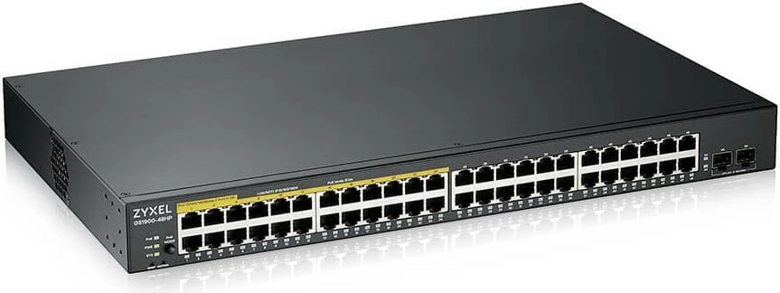 Switch Zyxel GS1900-48HPv2, Managed, L2, Gigabit Ethernet, PoE, Rack mounting, E zezë