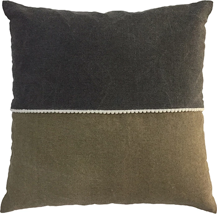 Jastëk dekorativ Ground 2, pëlhurë, ngjyrë gri-bezhë, 45x45cm