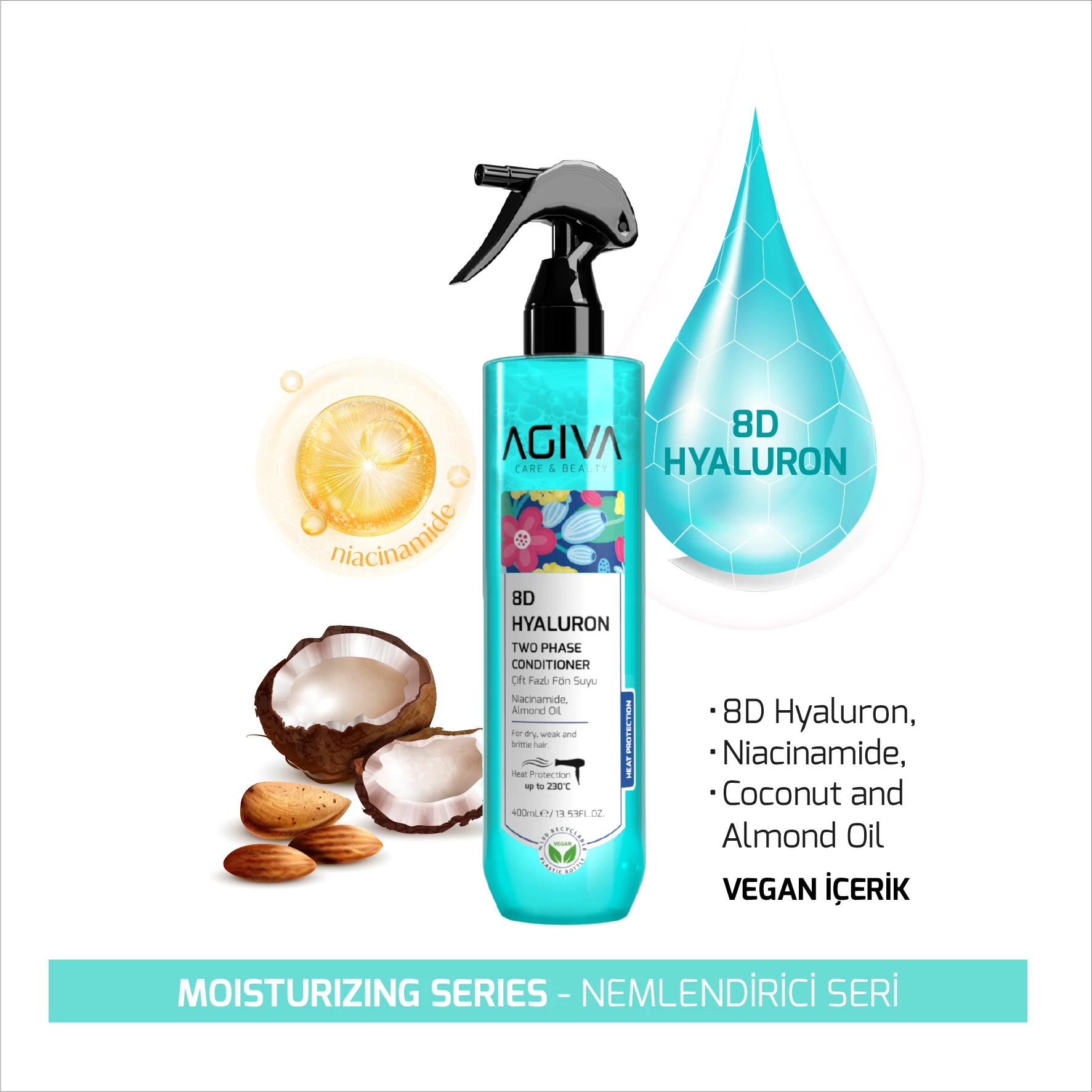 Kondicioner dyfazor Agiva 8D Hialuron Pro Care