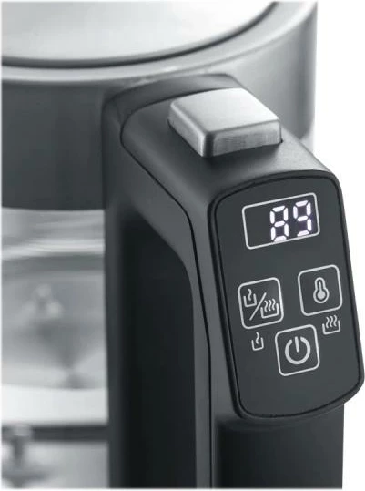 çajnik elektrik Severin WK3458 0.5L xham, rregullim temperature 40-100°C, funksion mbajtje-nxehhtë, i zi