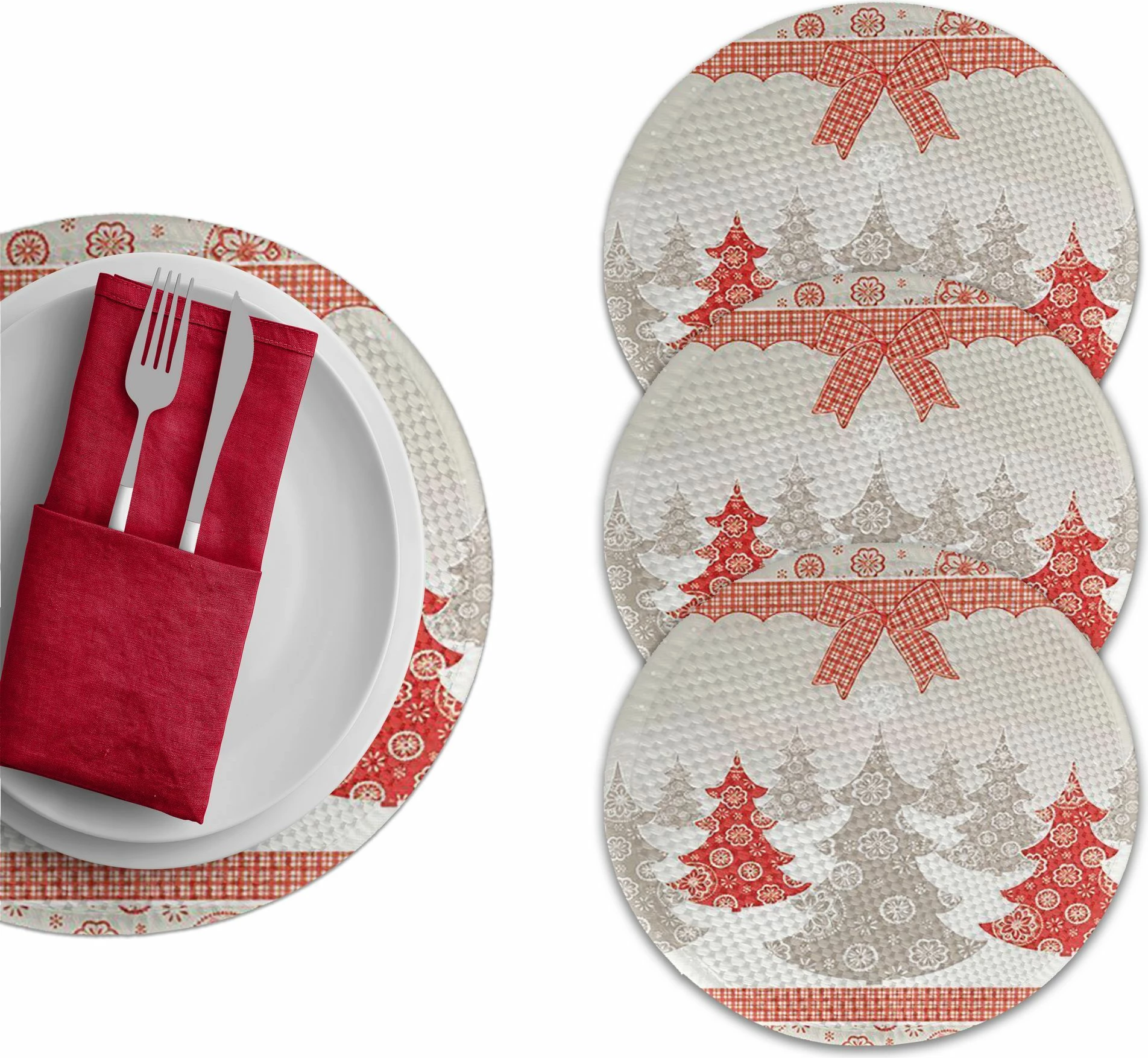 Set nënshtruesish tavoline Hermia Concept, shumëngjyrësh, 4300Supla, 4 copë