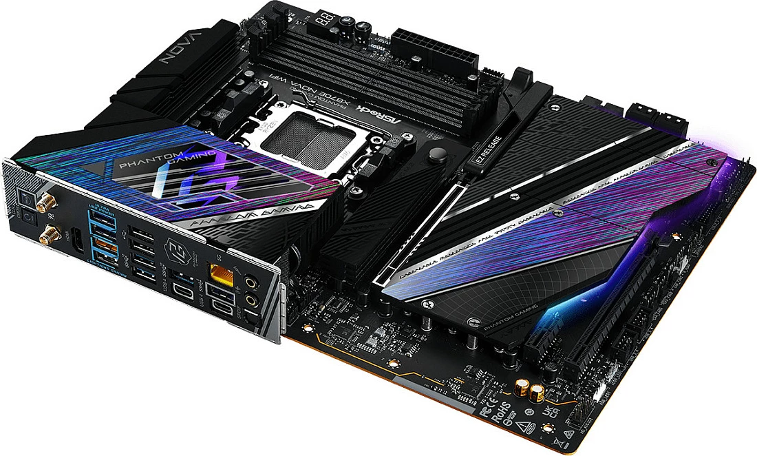 Pllakë amë ASRock MK X870E NOVA WIFI, AMD, Socket AM5, DDR5-SDRAM, 256 GB, E zezë