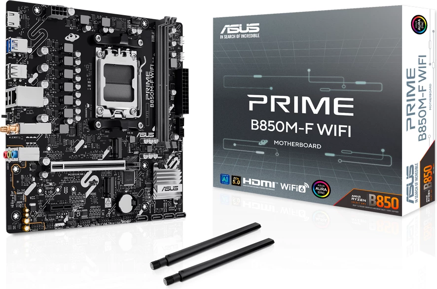 Pllakë amë ASUS PRIME B850M-F WIFI, mATX, AM5, DDR5