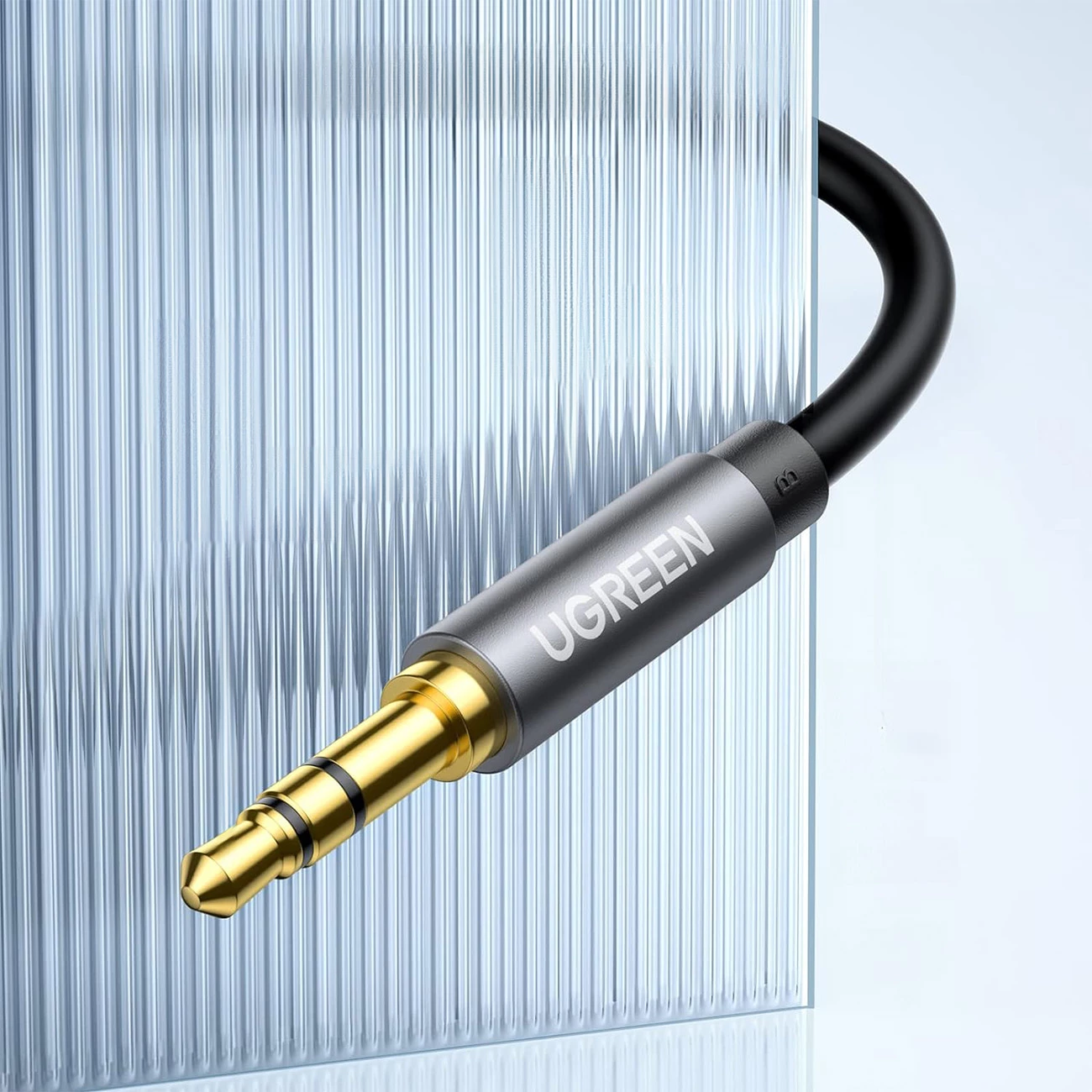 Kabllo audio zgjatues Ugreen AV118 10592, mini jack 3.5 mm mashkull/femër, 1m, argjendtë
