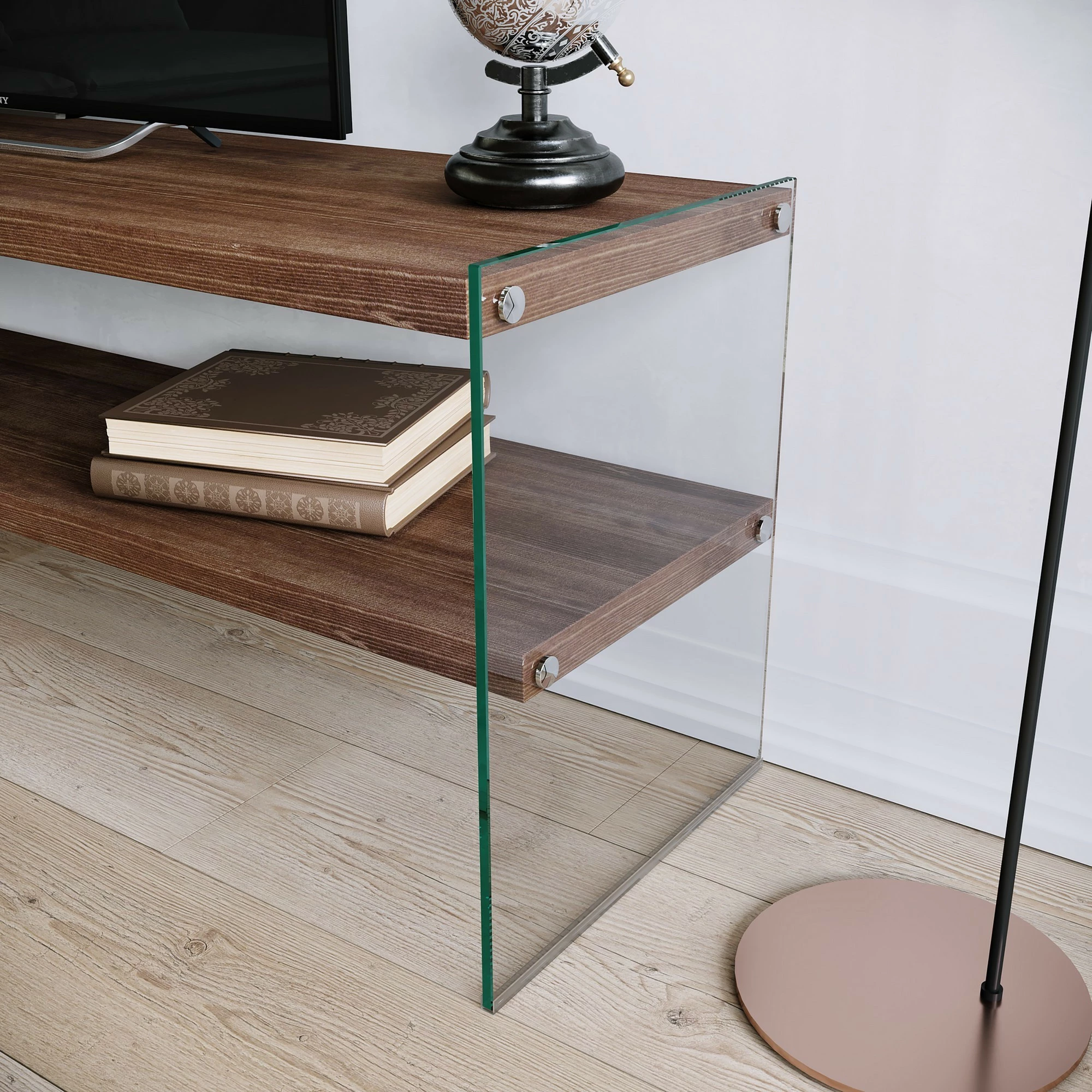 Komodë TV Hanah Home, TV1003, ngjyrë arre, 120x45x35cm