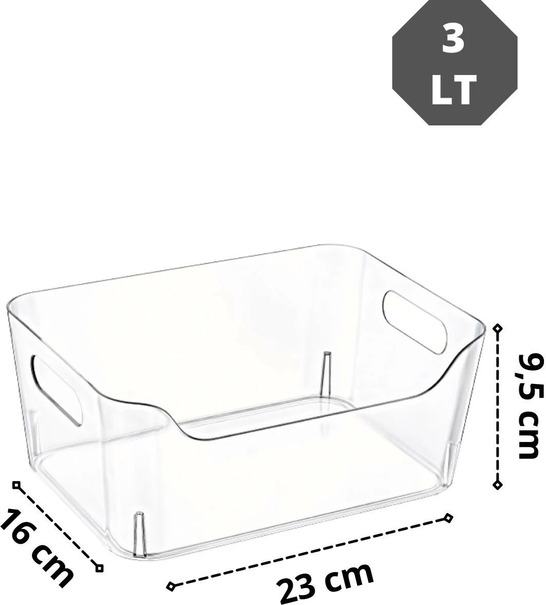 Set organizues për frigorifer (3 copë), Hermia, CLRORG03-3