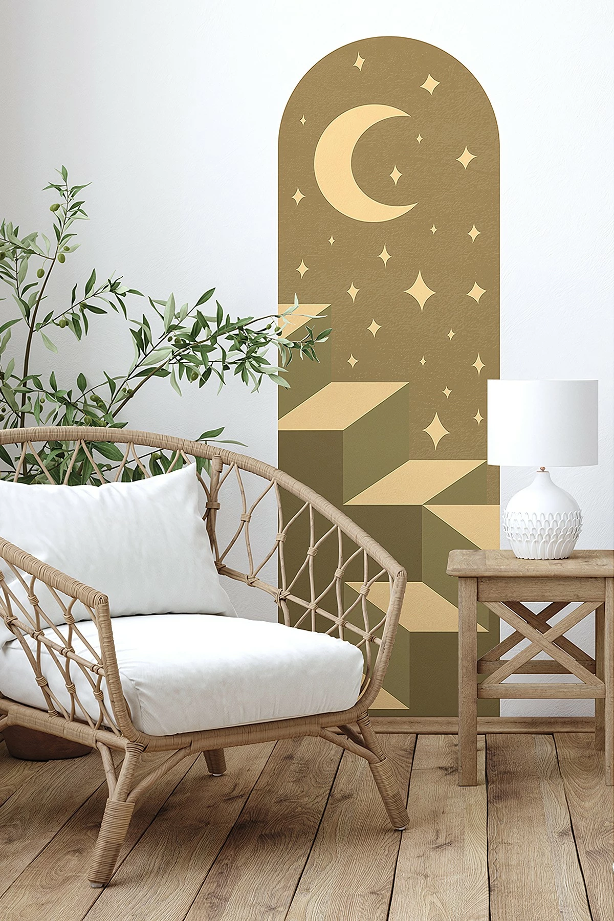 Sticker dekorativ për mur Wallity, ERSYSTCKR4, shumëngjyrësh