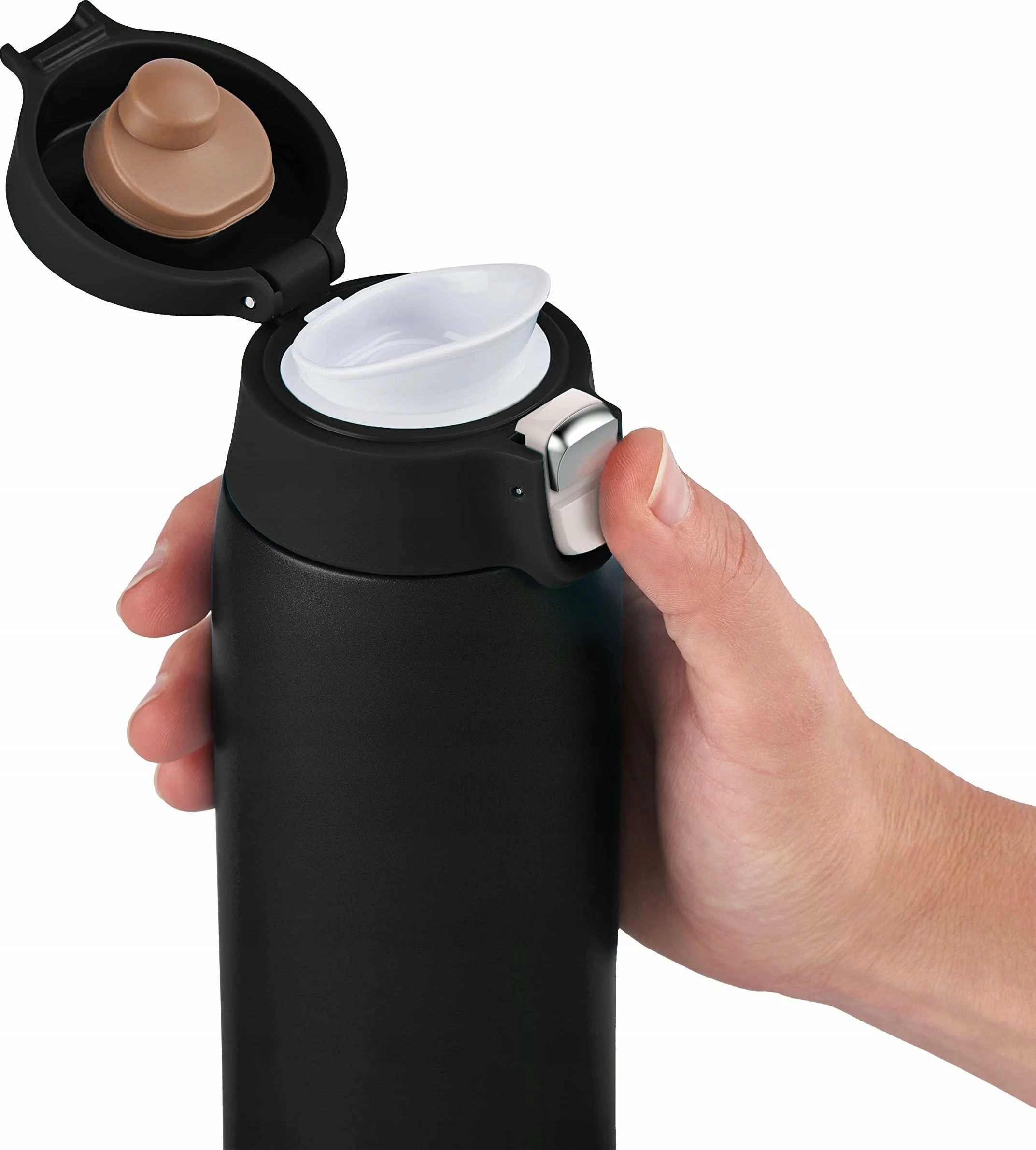 Gotë termike Emsa Travel Mug Light N21517 0.4L, e zezë mat, 1 copë