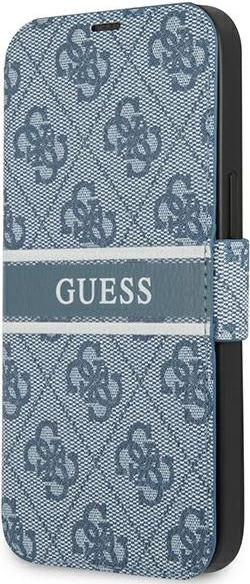 Mbështjellës Guess GUBKP13S4GDBL për iPhone 13 mini 5.4", 4G Stripe, kaltër