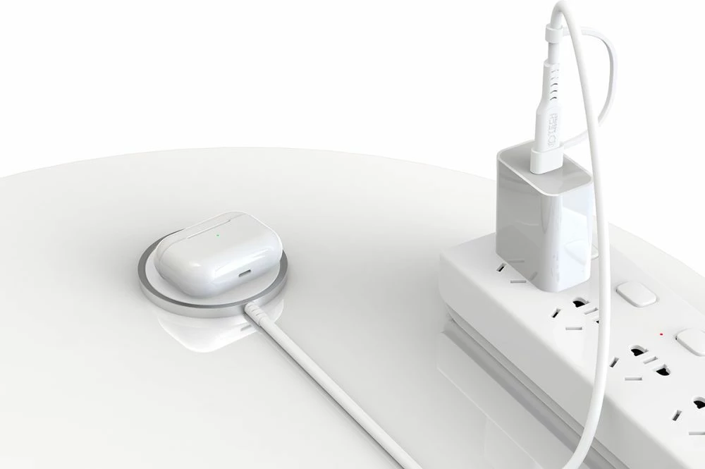 Karikues wireless magnetik Tech-Protect QI15W-A44 me MagSafe, Bardhë