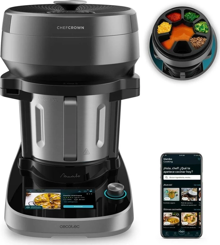 Procesor ushqimi Cecotec Mambo CooKing Unique, 4.5L, 2200W, hiri