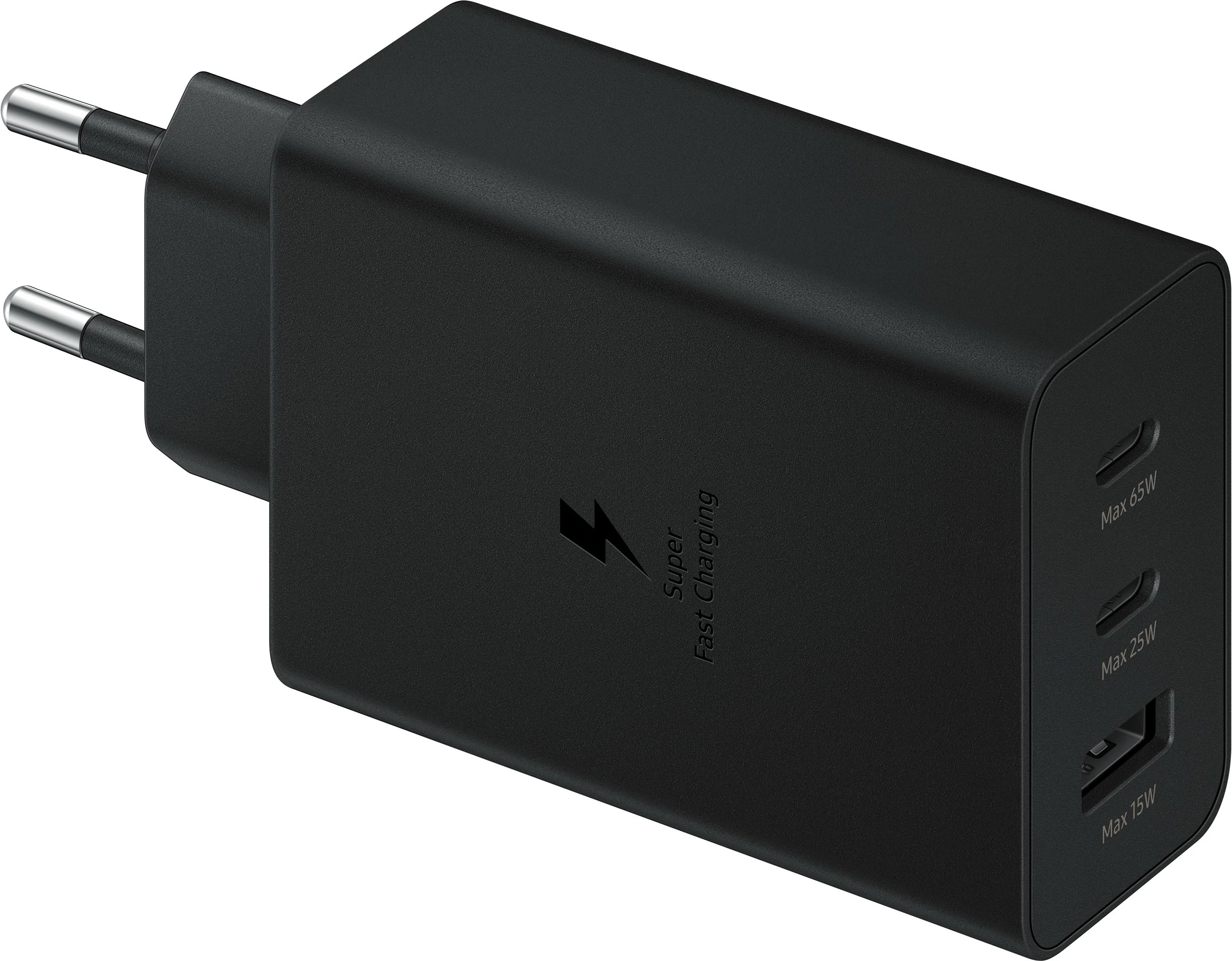 Karikues Samsung Power Adapter Trio 65W, 2x USB Type-C, 1x USB Type-A, i zi