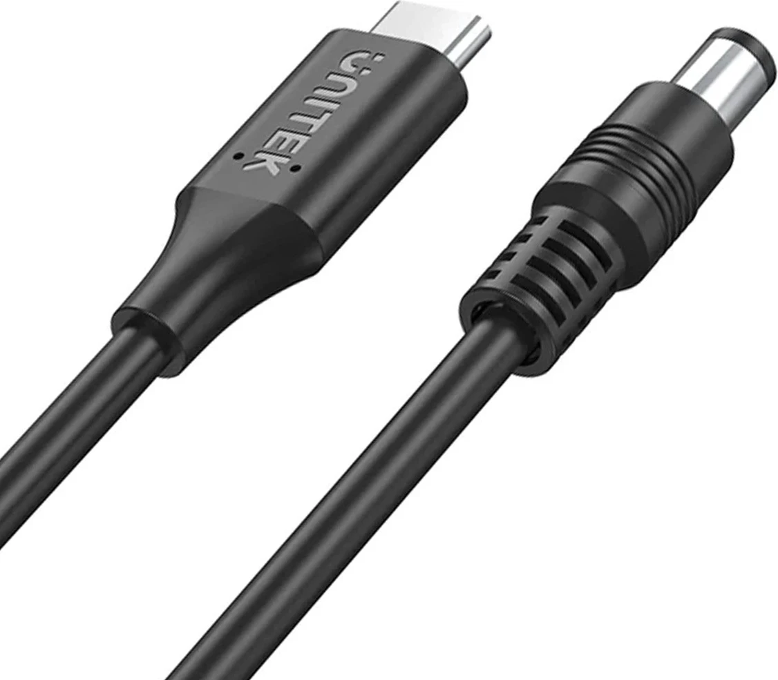 Kabllo furnizimi për laptop Acer Unitek, 65W USB-C - DC5,5, ngjyrë e zezë