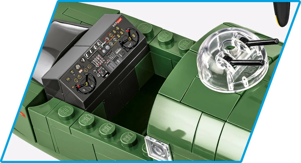 Set ndërtimi Cobi Klocki COBI-5739, B-24D Liberator, 1445 pjesë, Jeshile, me 2 figurina