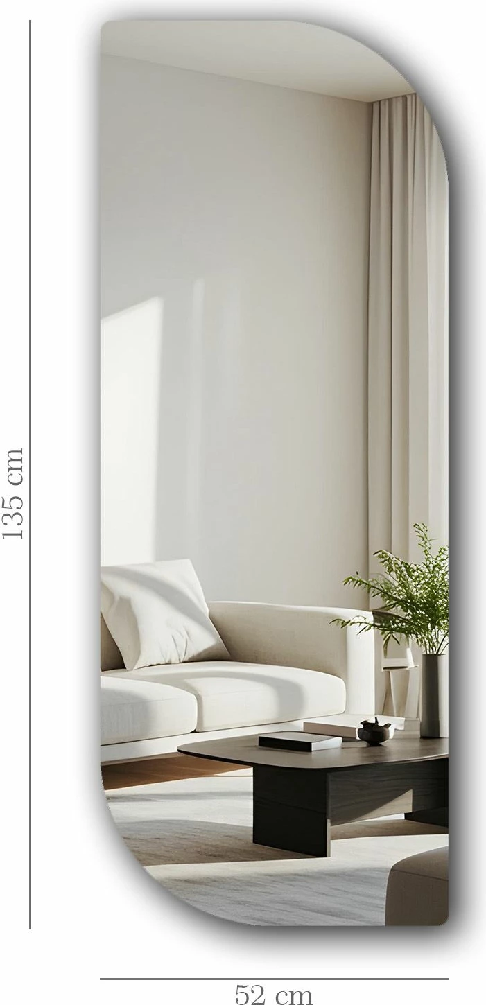 Pasqyrë Skye Decor, 52135Ayna-005, shumëngjyrëshe, 52x135cm
