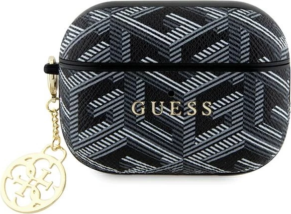 Mbështjellës Guess GCube Charm për AirPods Pro 2, i zi