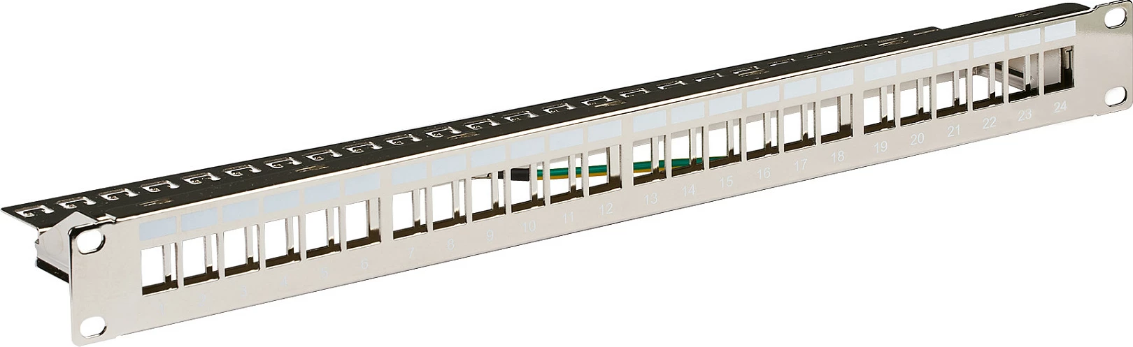 Panel shpërndarës EFB Elektronik 19", 1U, 24-Port, metal, argjend