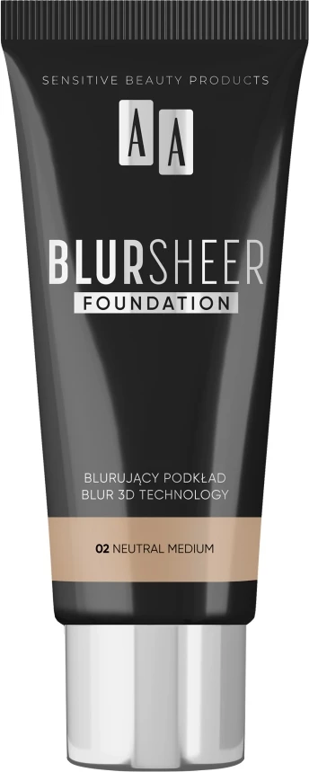 Fondatinë AA Blur Sheer Foundation 02 Neutral Medium për femra 30ml