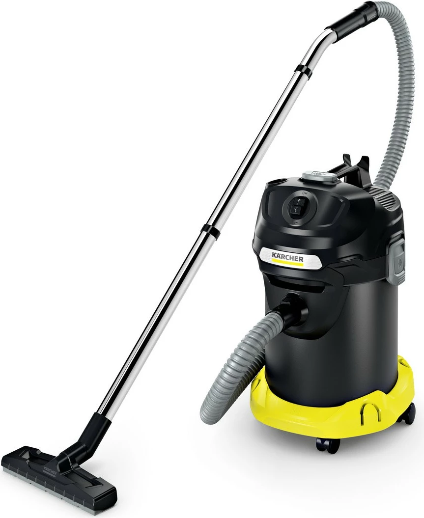 Aspirator për hi Karcher AD 4 Premium 1.629-731.0 17 L 600 W rezervuar metalik pa qese zi/verdhe