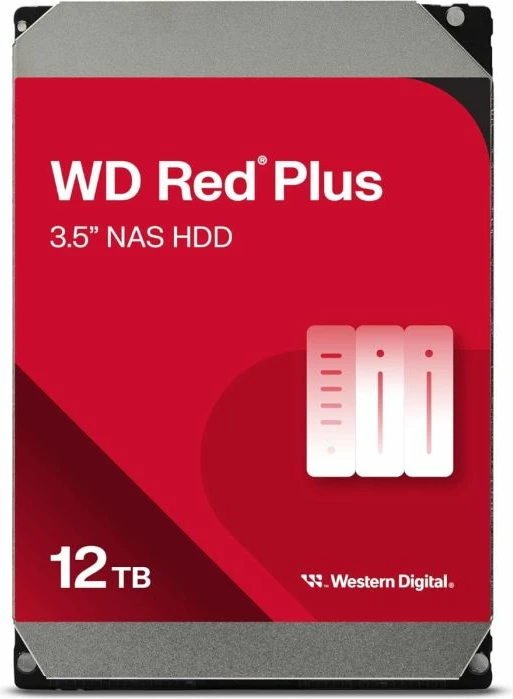 Disk i brendshëm HDD WD Red Plus WD120EFGX 12TB 3.5" SATA 6Gb/s 7200rpm 512MB cache