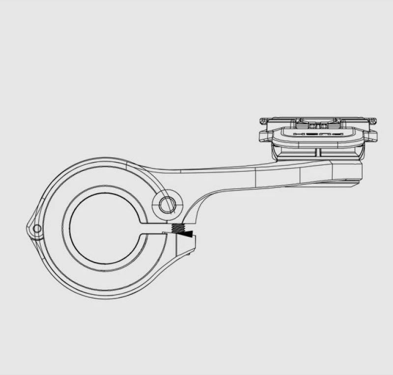 Mbajtëse biçiklete Quad Lock, e zezë