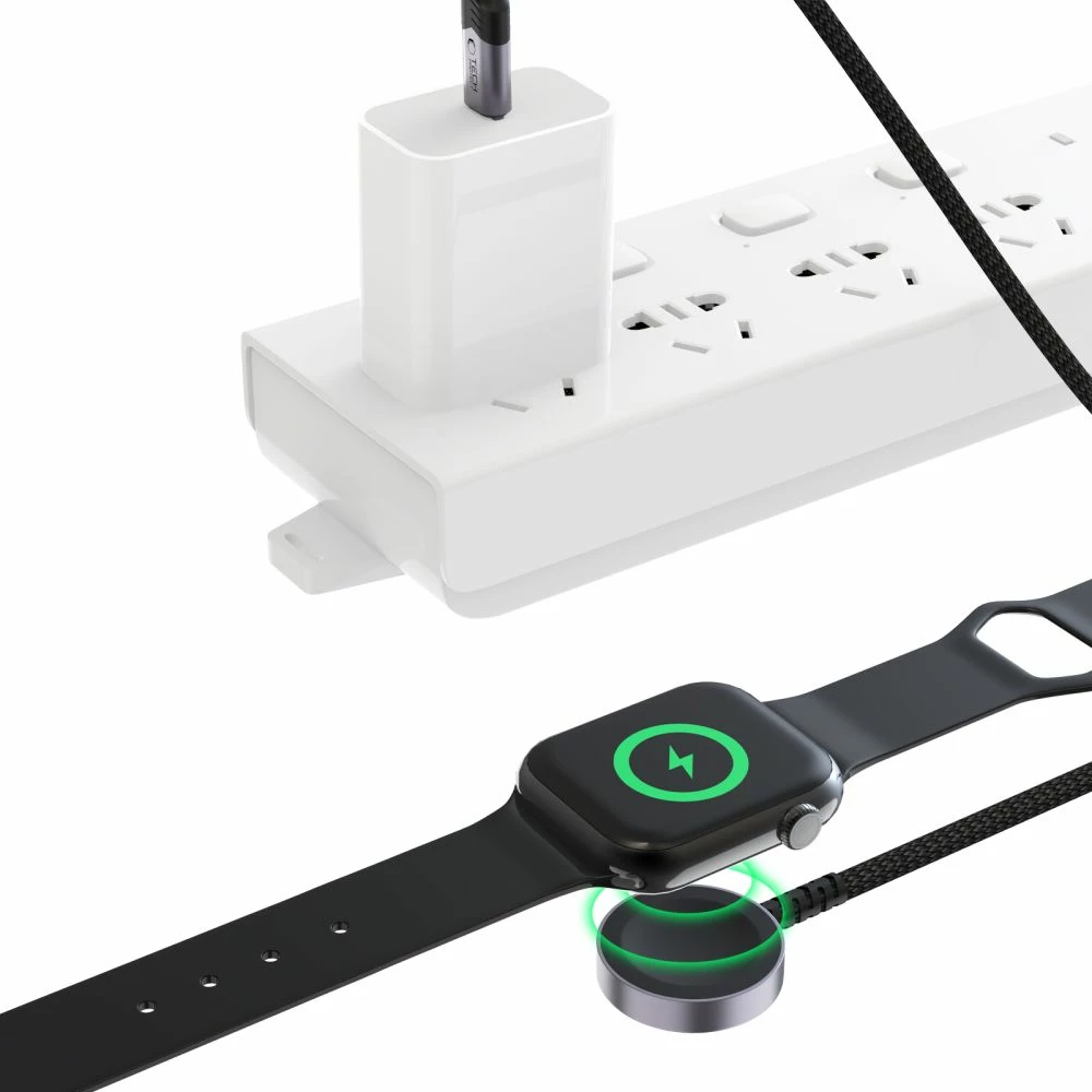 Karikues magnetik Tech-Protect MC01 UltraBoost me kabllo USB-C 120 cm, zi