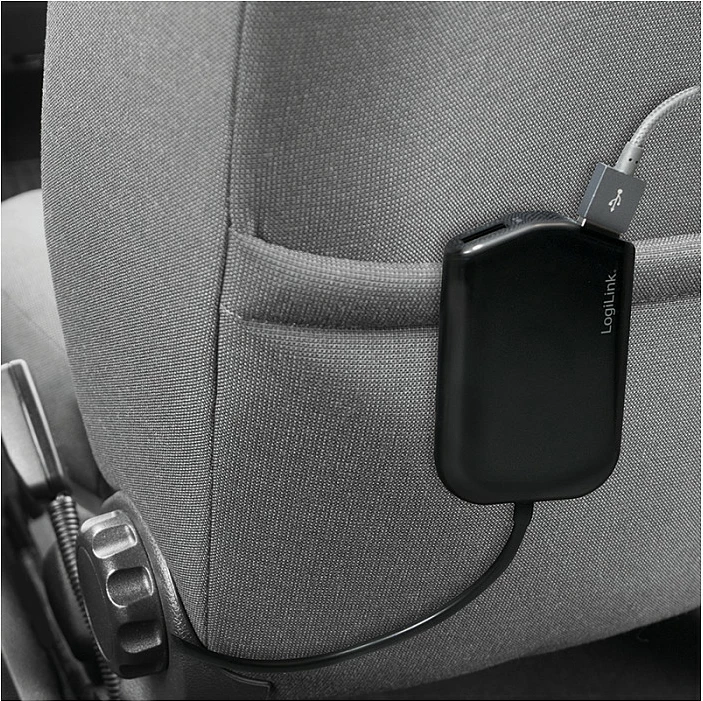 Karikues veture USB LogiLink, 4 porta (2+2), 24W, i zi