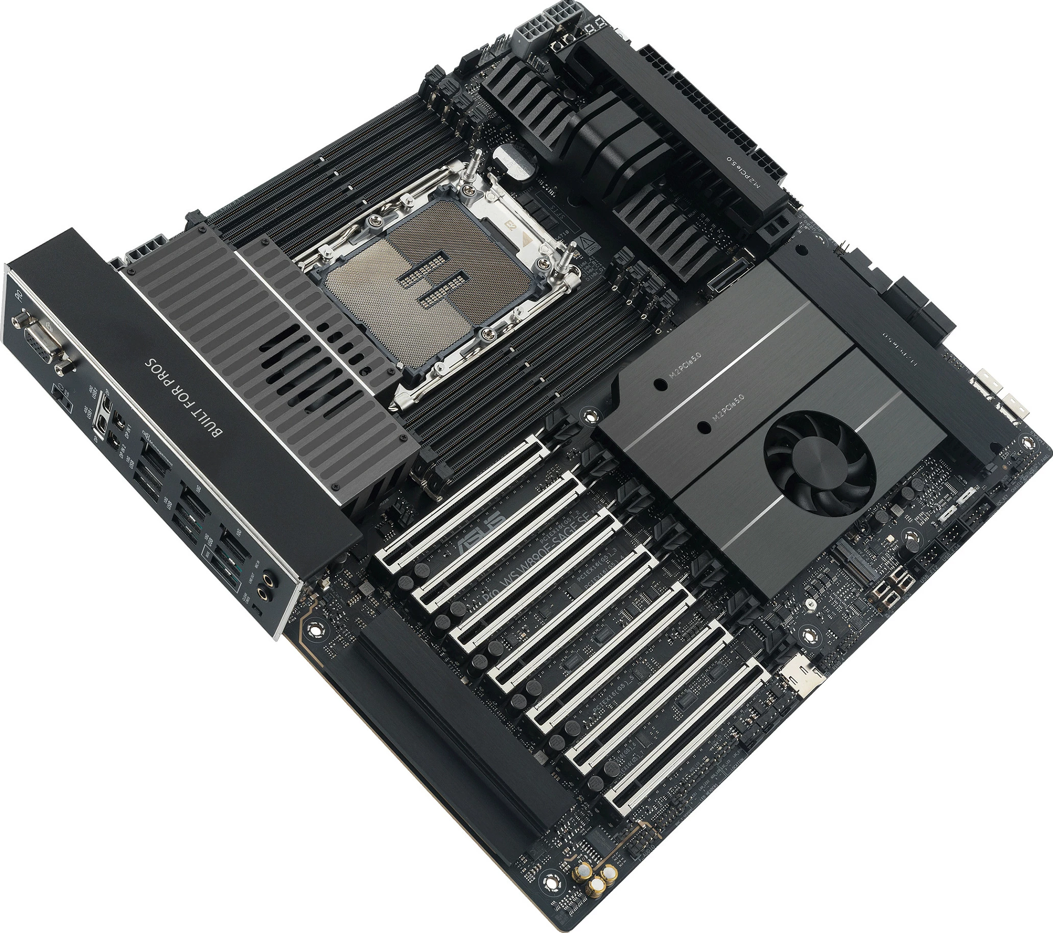 Pllakë amë ASUS Pro WS W890E-SAGE SE, Socket LGA 4710-2, DDR5 ECC, PCIe 5.0, 10GbE, e zezë