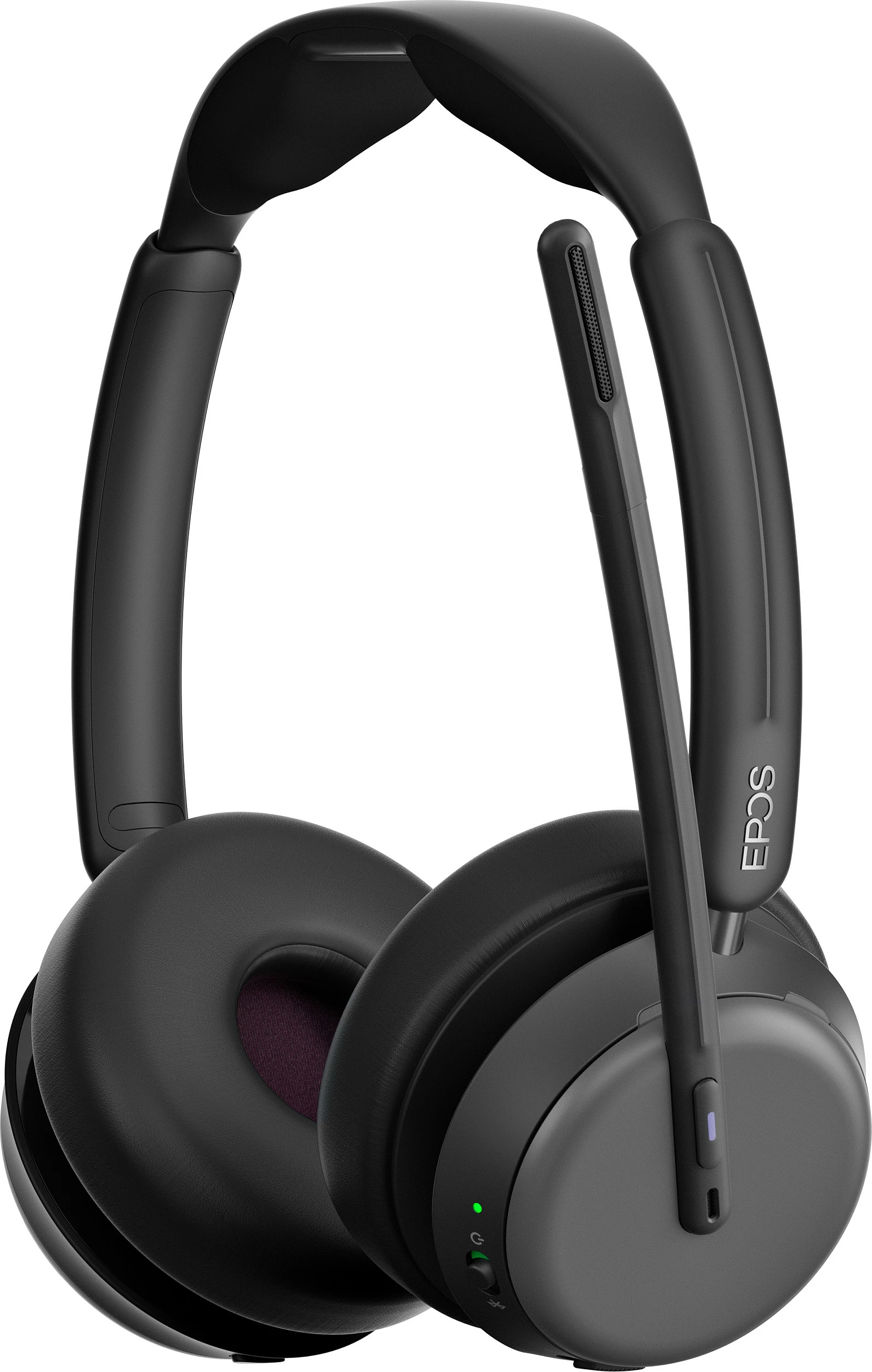 Kufje me mikrofon EPOS IMPACT 1000 MS UC, Bluetooth, ANC, Wireless, USB-C+A, të zeza