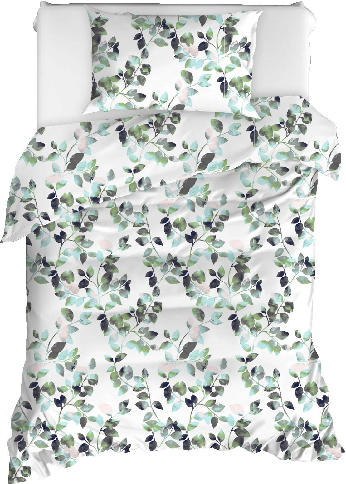 Set mbulesë jorgan XXL single, L'essentiel Sabine, ngjyrë e gjelbër, vPoly