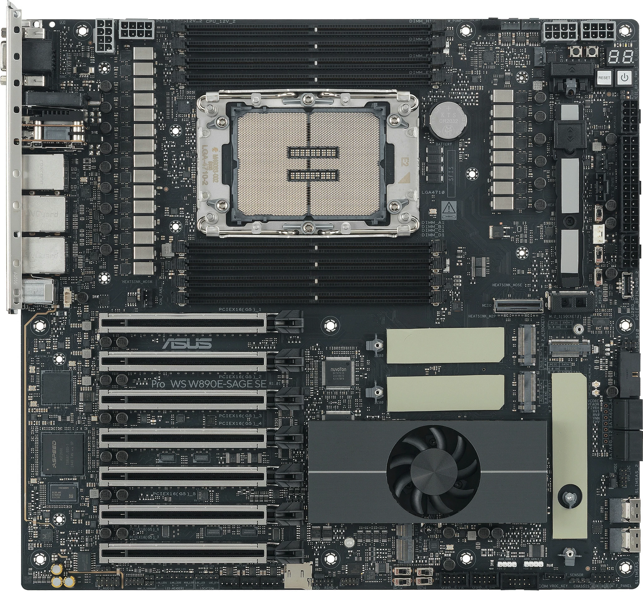 Pllakë amë ASUS Pro WS W890E-SAGE SE, Socket LGA 4710-2, DDR5 ECC, PCIe 5.0, 10GbE, e zezë