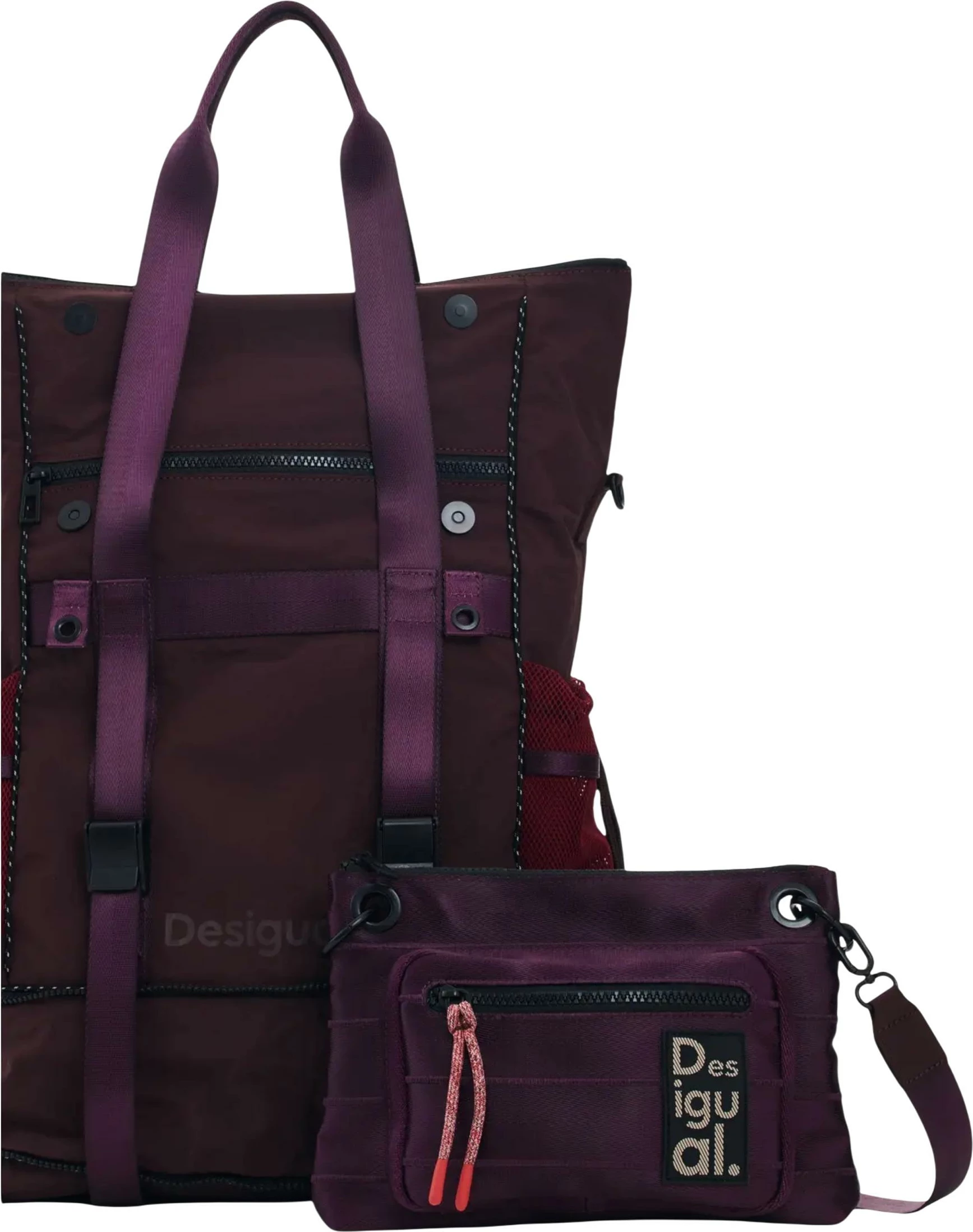 Çantë shpine për femra Desigual Tannith Voyager 26WAKY07, bordo